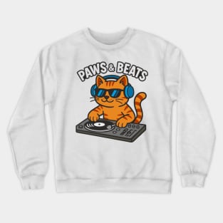 Dj Cat Crewneck Sweatshirt